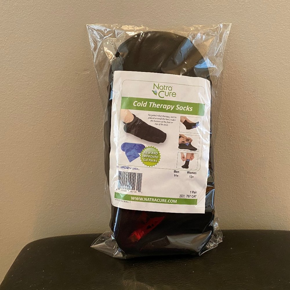 NatraCure Cold Therapy Socks Large Chemo Help